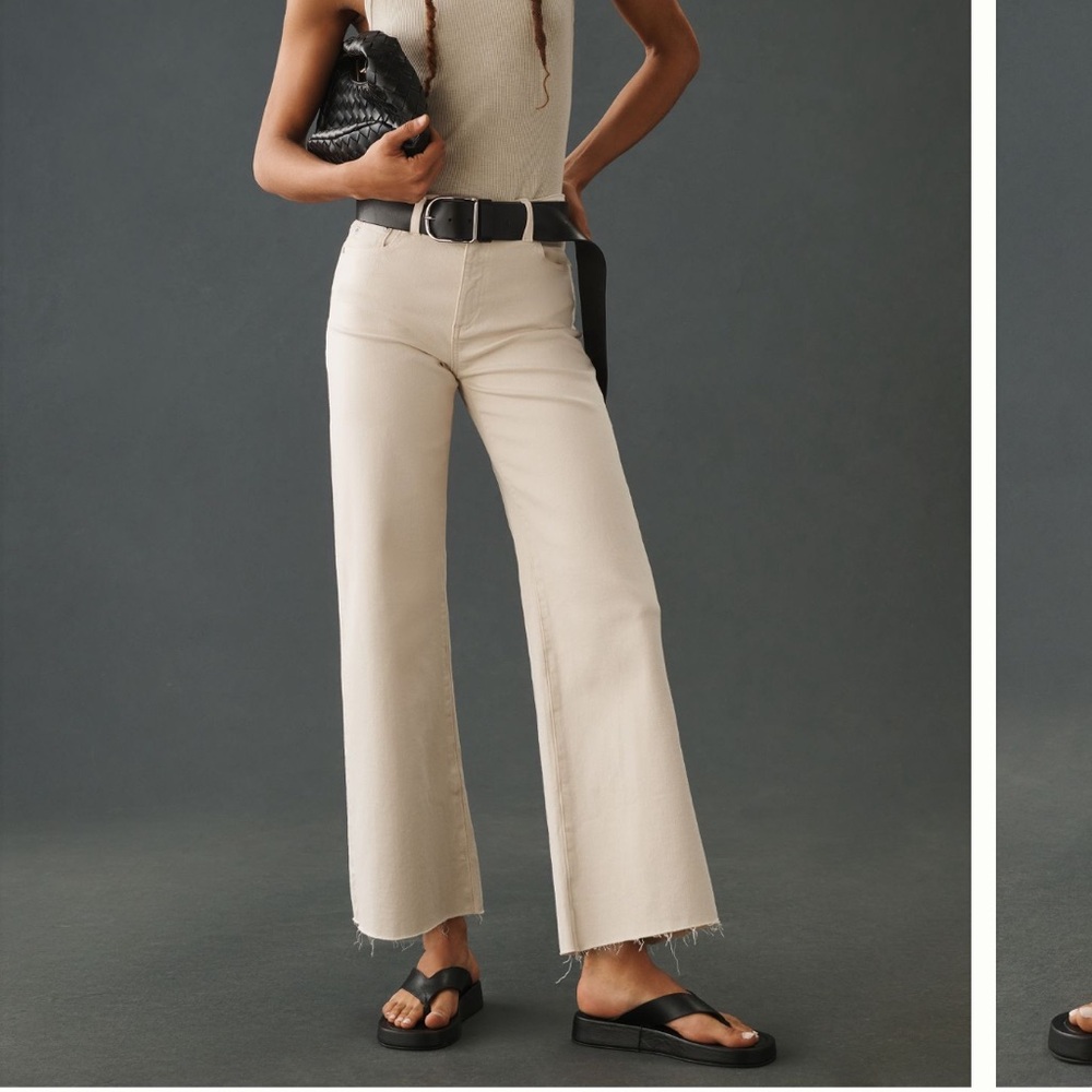 AG Saige high rise wide leg jeans - dried sprig